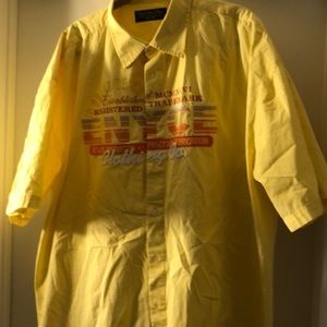 Men’s Yellow Button Down Shirt